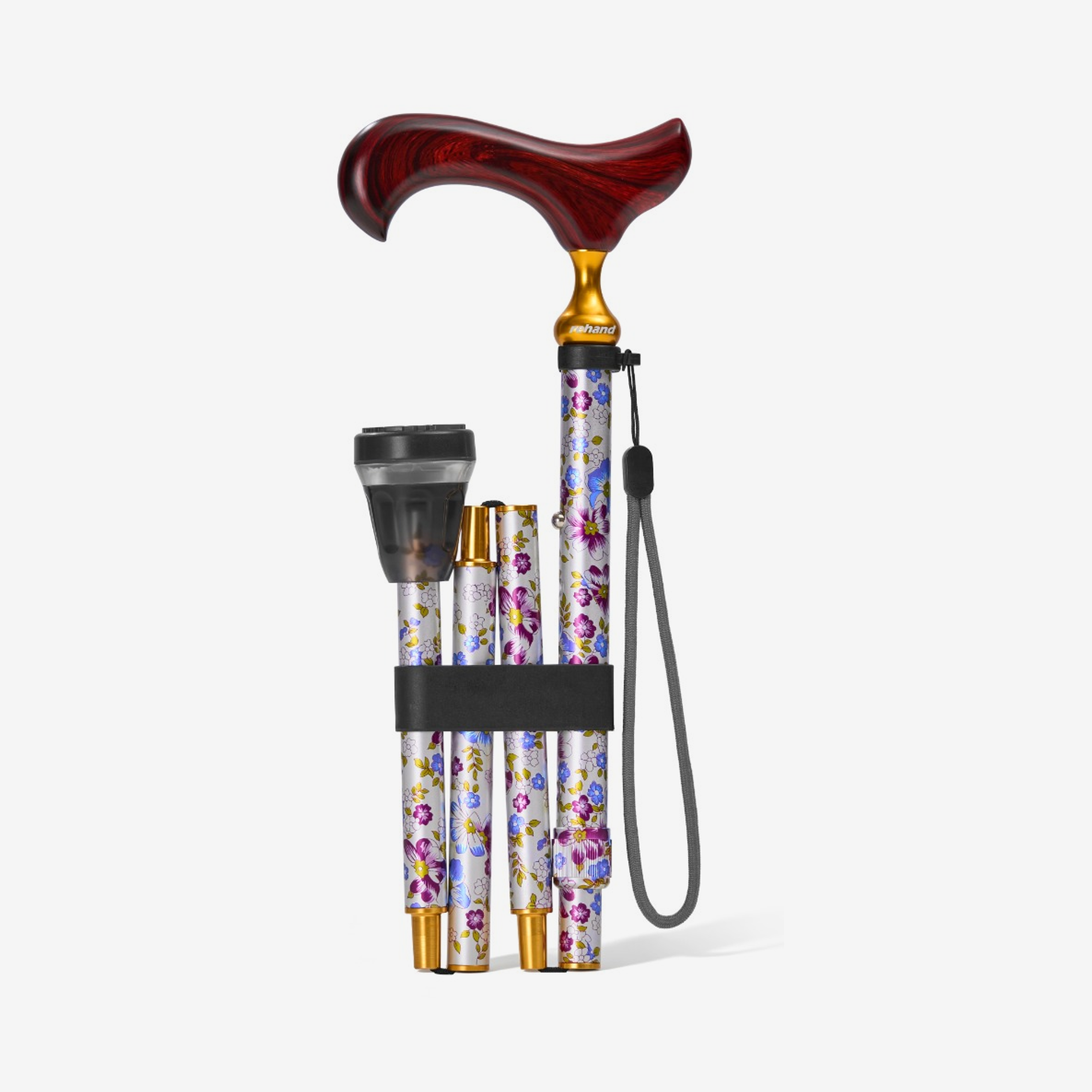 Rehand Floral Walking Cane