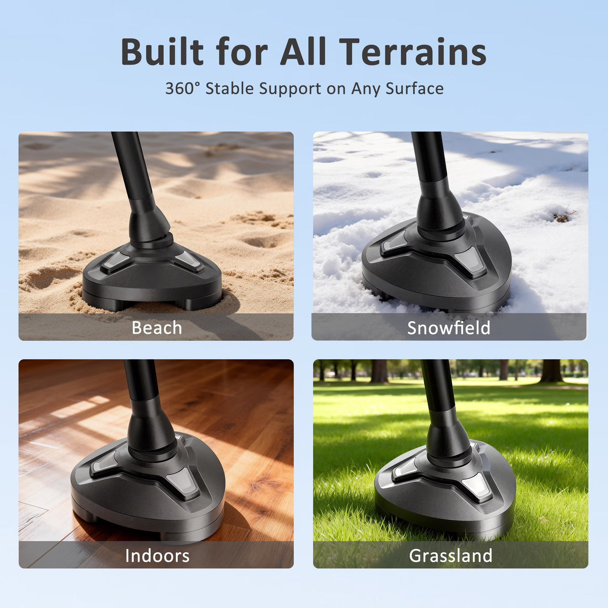 Healthbazaar LED Walking Cane,Self-Standing Folding Cane for Seniors
