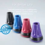 Rehand 2PCS Cane Tips and Crutch Tips Red,3/4 Inch All Terrain Tip for Cane & Crutch,Rubber Replacement Foot Pad,0.75 Inch Cane Tips Heavy Duty - Image 6